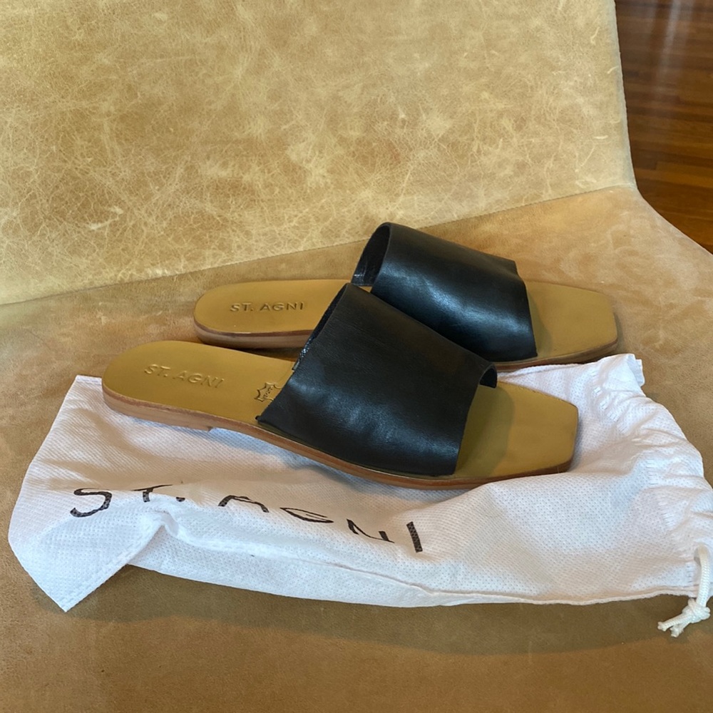 St. Agni Square Toe Slides
